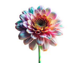 digital glitch flower effect