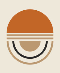 Abstract geometric minimalsm design vector