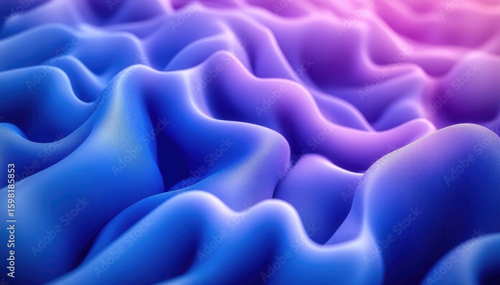 Poster abstract wavy blue pink gradient surface texture with subtle organic patterns