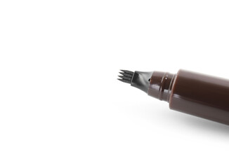 Fototapeta premium One liquid eyebrow pencil isolated on white