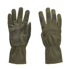 Obraz premium Isolated Photo Pair Green Work Gloves