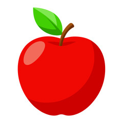 red apple vector illustration