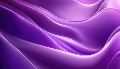 Fototapeta premium Fluid Amethyst Waves Abstract, Smooth Silk Texture, Gradient Color, Shine Background