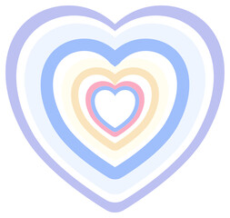 Colorful Heart Cute Decoration
