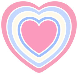 Colorful Heart Cute Decoration