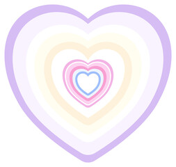 Colorful Heart Cute Decoration