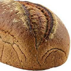 Isolated Photorealistic Freshly Baked Loaf of Bread