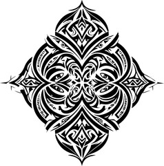 Fototapeta premium Tribal Phoenix and Celtic Knot Symbol Set