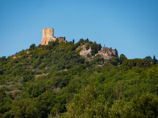 Fototapeta premium Italia, Toscana, Siena, il paese di Rocca d'Orcia.