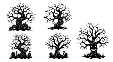 Abstract pattern of white dots and lines on a black background silhouette