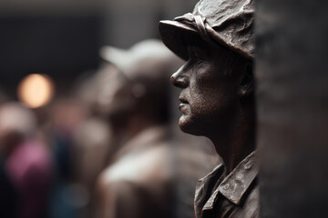 poignant tribute to vietnam war veterans day showcasing solemnity and reverence of memorials dedicated to heroes