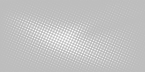 Dotted gradient vector illustration, white and black halftone background, horizontal seamless dotted lines, monochrome dots texture backdrop, retro effect. modern
