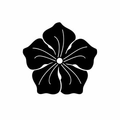 creative details Outline silhouette Single flax flower line art icon vector illustration