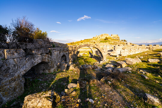 Tlos was an ancient Lycian city near the modern town of Seydikemer in the Mugla Province of southern Turkey, some 4 kilometres northwest of Saklikent Gorge. Tlos ancient city and amphitheatre Fethiye