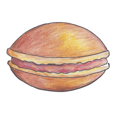 illustration of Japanese food dorayaki