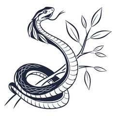 Fototapeta premium Corn Snake Vector Illustration – cute Vector art design