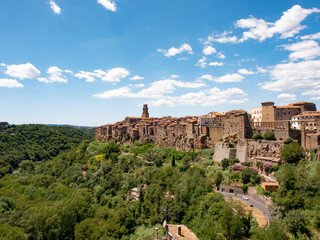 Italia, Toscana, Grosseto, il paese di Pitigliano.