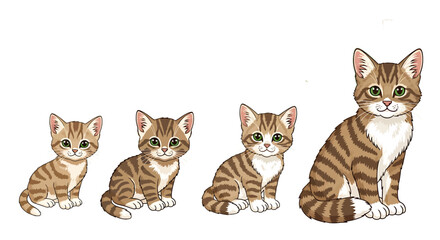 Feline Life Stages Adorable Cat Growth