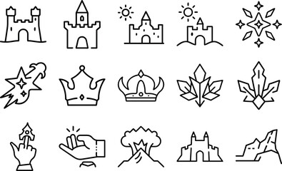 Set of Castle Icon
