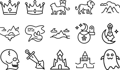 Set of Castle Icon