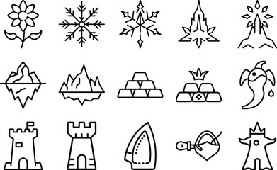 Set of Castle Icon