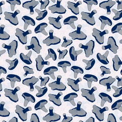 Sweet Mushrooms seamless vector pattern