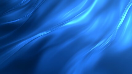 Obraz premium Abstract Blue Background Featuring Soft Flowing Waves and a Serene Effect