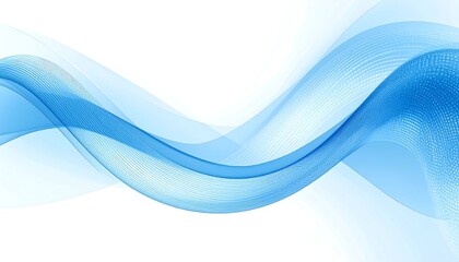 Abstract Blue Wave Background Serene flowing lines create a dynamic elegant design with subtle texture and gradient variations perfect for modern presentations or website headers