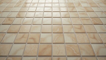 A tiled beige and brown floor with 49854