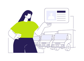 Upgrade driving license category abstract concept vector illustration.