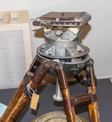 Vintage film camera tripod. Retro