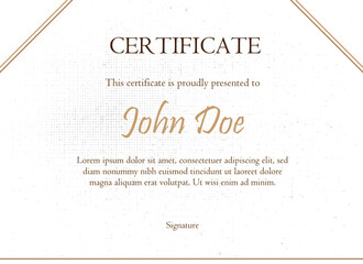 Modern Crestline Certificate Template