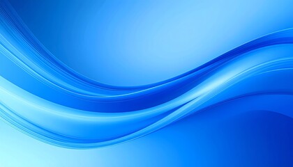 Obraz premium Abstract Blue Wave Background Dynamic Swirling Curves Gradient Hues Smooth Flowing Lines Vibrant Color Palette Seamless Design Elegant and Modern Style Perfect for Digital or Print Media