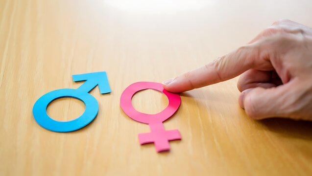 Symbolic Representation of Gender Identity Exploring Male and Female Concepts and Differences on a Neutral Background with Gentle Finger Guidance