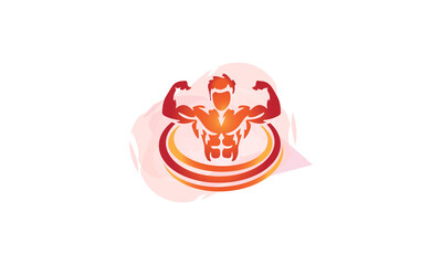 Fitness Brand Logo design PNG, gym sport bodybuilding logo design. Logo for business, fitness, labels, badges and gym centers Transparent file