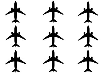 vector illustration of airplane