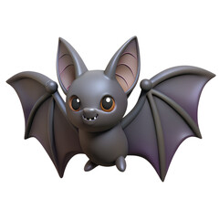 bat 3d render isolated on white