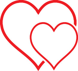 set of vector hearts, set of hearts, set of red hearts, heart, love, valentine, hearts, shape