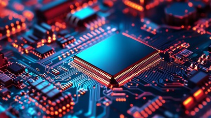 Obraz premium Engineers are monitoring production trends to enhance efficiency in semiconductor manufacturing.