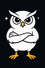 Funny Owl vector illustration