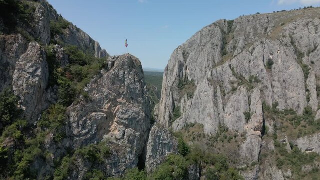 Turda Gorge a natural reserve close to Turla town in Transylvania region, Romania.