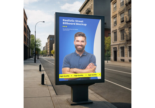 Street Billboard Mockup 35
