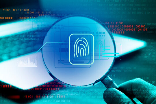 Verify user identity , security assessment , digital ID , authentication system , fingerprint validation - Powered by Adobe