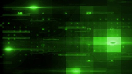 Abstract green data streams and digital network - Powered by Adobe