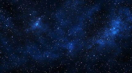 Exploring the Starry Sky Dark Blue Night with Dense Starfield