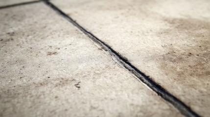 Obraz premium A cracked and worn tile floor