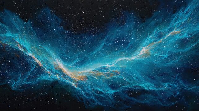 Abstract Digital Space Nebula Design