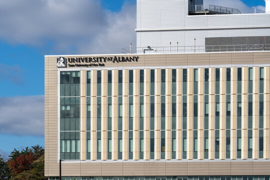 ETEC Building in University at Albany Uptown Campus. Albany, NY, USA, November 12, 2023. ETEC is the largest instructional building in the University at Albany. 