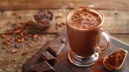 Experience the powerful combination of cacao and vitamins in this rejuvenating drink thats both tasty and good for you.