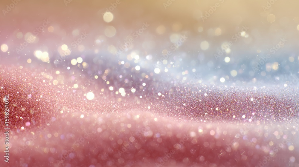 Poster a mesmerizing abstract background of soft colors and sparkling lights creating a dreamy atmosphere.